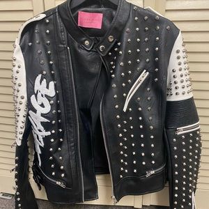 Azalea Wang moto jacket rare